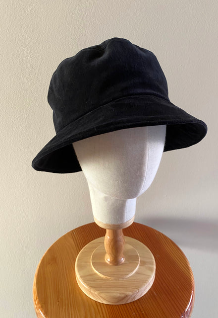 Black "Virginia" Cloche Hat