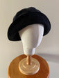 Black "Virginia" Cloche Hat