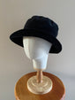 Black "Virginia" Cloche Hat